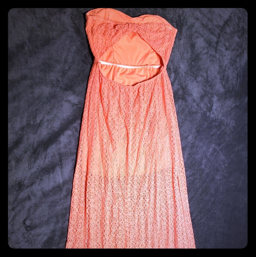 Coral Maxi Dress